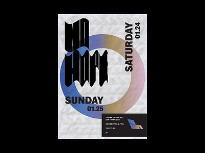 NO HOPE EVENT POSTER branding concert flyer design graphic design minimal music poster poster art type typography