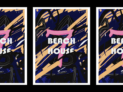 Texture + Music design minimal poster typography