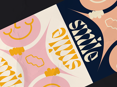 SMILE design graphic design illustration minimal poster a day type typography