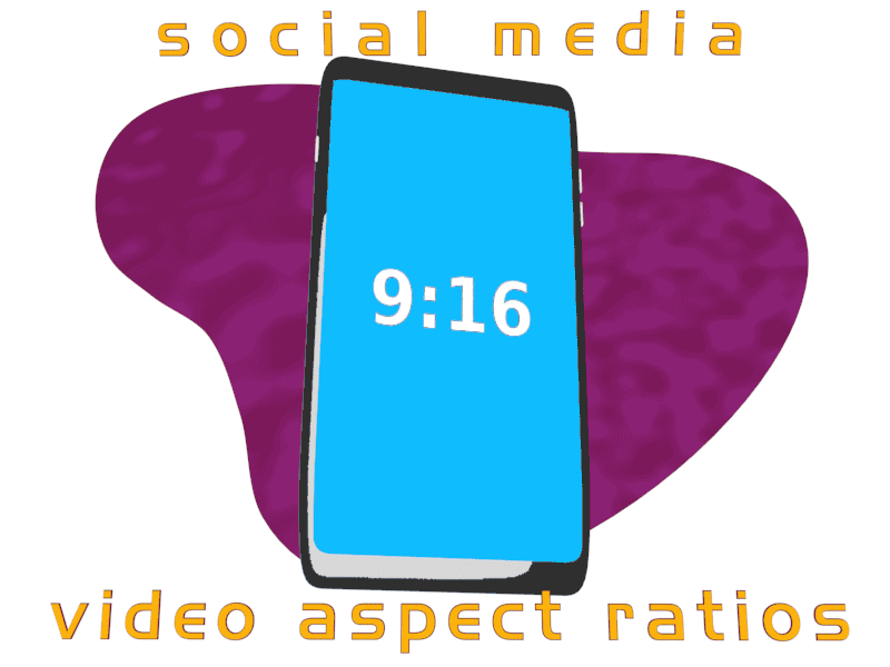 Social Media Aspect Ratios animated animation aspect ratio cartoon illustration instructional design novamation social media vector art video production