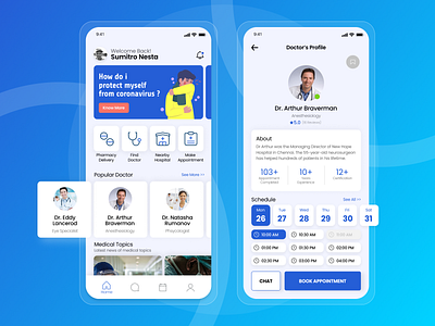 Medical Healthcare App android app app application health app healthcare medical medical app medical care mobile app design ui