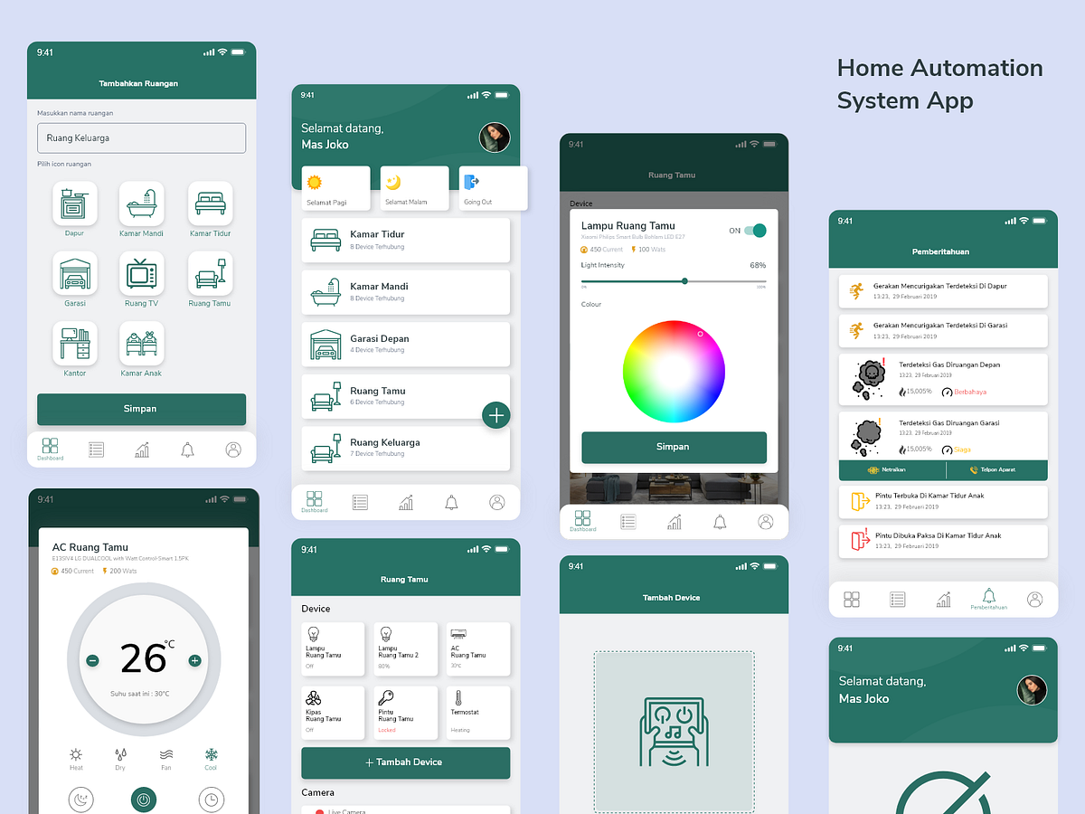 Home Automation System App by Mohammad Firmansyah on Dribbble