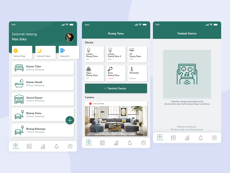 Home Automation System Mobile App by Mohammad Firmansyah on Dribbble