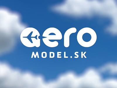 AeroModel.sk airplane clouds fly kovkou logo logotype model rc sky