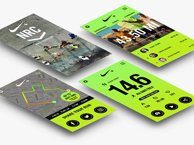 Run App app flat design graphic design green run uidesign uxdesign visual