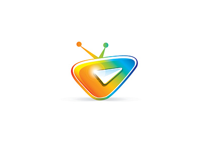 video logo brand identity design logo movie play player vector video