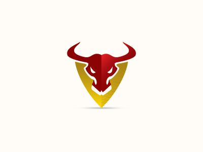 bull animal beef buffalo bull cow farm logo logodesign meat