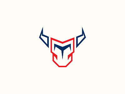 Bull animal beef bison buffalo bull cow farm innovative logo logodesign meat security