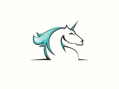 Unicorn animal design horse illustration logo unicorn