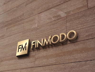 FinModo brand identity design finance logo vector