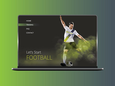 Football Team football ui design ui ux design ux design web design website design