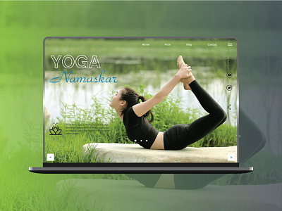 Yoga Namaskar ui design ui ux design ux design web design website design