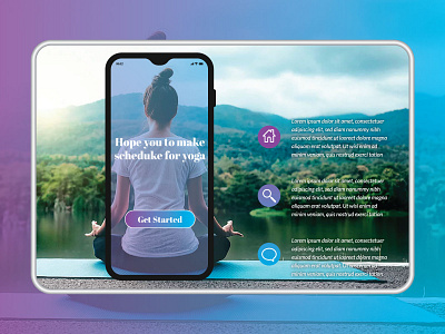 Yoga Mobile App mobile app design ui design ui ux design ux design