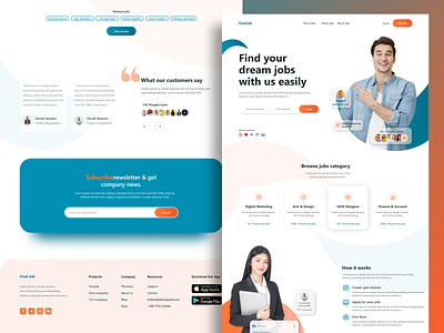 Job Portal design graphic design illustration logo social media design ui ui design ui ux design ux design website design