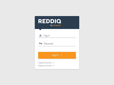 Application Log in field app application blue button field ix login orange password ui user