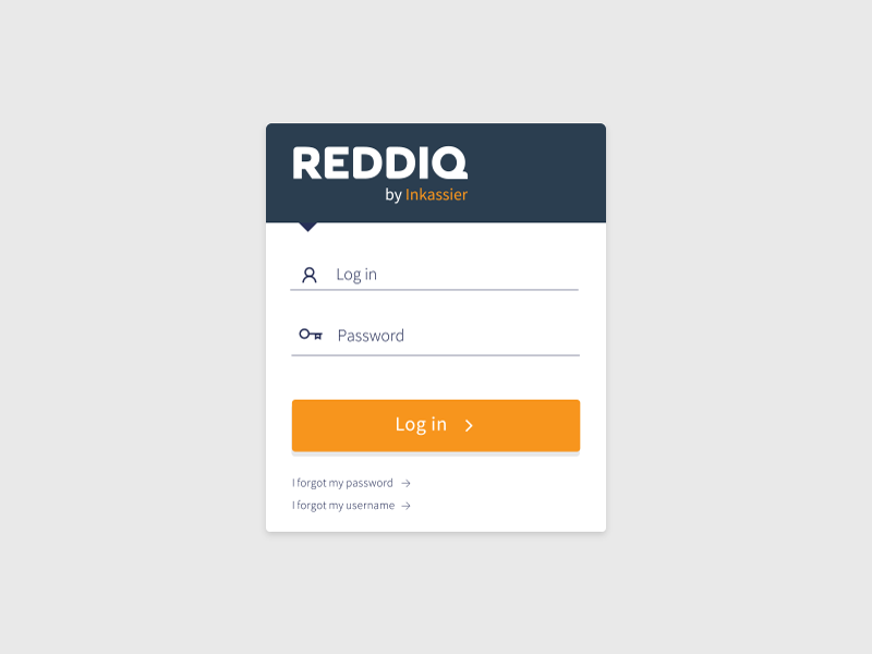 Application Log in field by lookinSharp on Dribbble