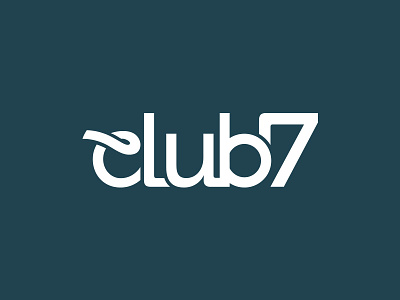 Club 7 Logo dance logo night night life logo urban