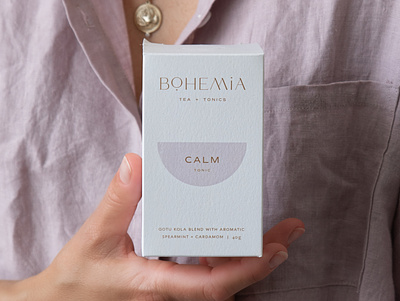 Bohemia Tea & Tonics Branding balance bohemian boho branding design font logo logodesign minimal packaging minimalist branding packaging ritual semicircles simplicity simplistic design tea branding tea packaging typography