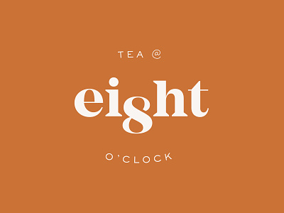 Tea @ 8 branding