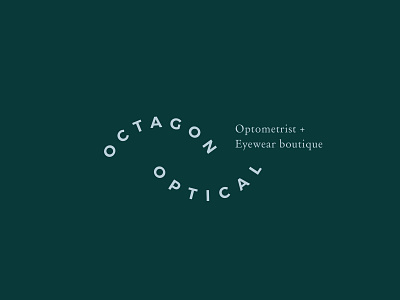 Octagon Optical Logo Design branding classy cleverlogo design elegant fancy font logo logodesign logomarks optometrist optometry simplicity typography