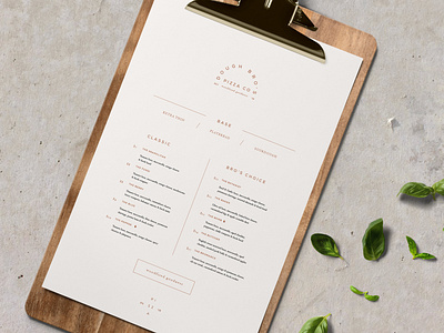 Dough Bro's Menu