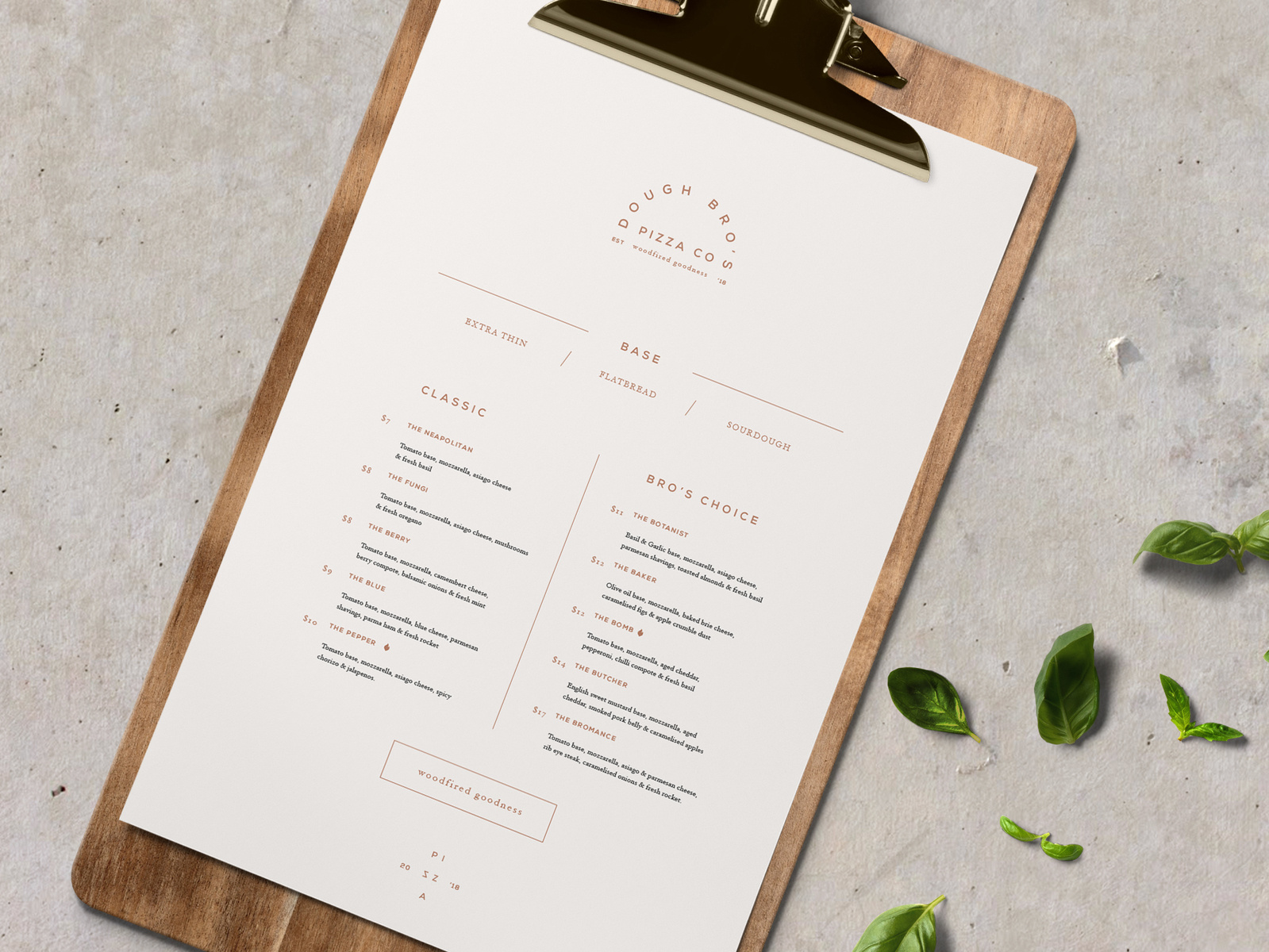 Dough Bro's Menu by Galerie Design Studio on Dribbble
