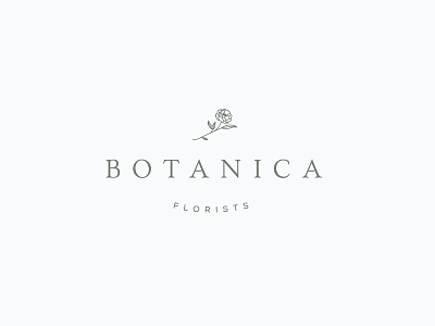 Botanica Florists Logo Design botanical branding design florist flower flower illustration greenery logo logomarks simplicity