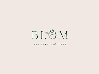 Blóm Branding - Florist and Café botanical branding cleverlogo design elegant floral floral illustartion florist florist branding flower flower shop illustration logo logodesign simplicity typography vector