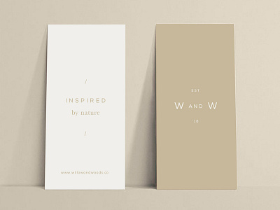 Willow and Woods Tags branding design logo logodesign simplicity stationery design tags typography