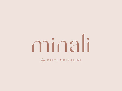 Minali Logo Design branding clothing design elegant font india logo logodesign minali mindful minimal minimalist simplicity simplistic typography