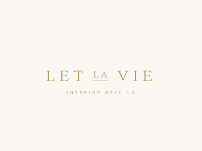 Let La Vie Logo branding design elegant font interior interior architecture interior design interior designs interior styling logo logodesign simplicity simplistic typography