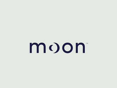 Moon Logo Design baby branding cleverlogo decor design logo logodesign moon negative space negative space logo nursery simplicity simplistic typography