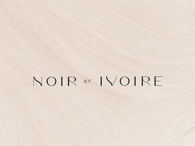 Noir Et Ivoire Logo Design beauty branding cosmetics design elegant font logo logodesign organic simplicity skincare typography vegan