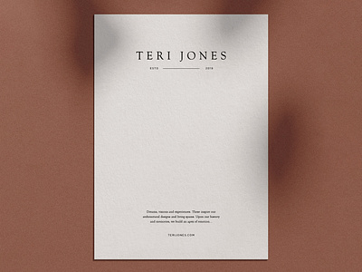 Teri Jones Logo Development