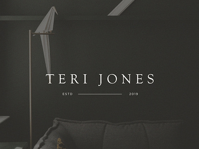 Teri Jones Logo Design architecture branding creative market design elegant font interior design interior designer logo logodesign minimalism minimalist simplicity styling typography