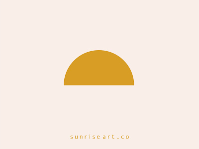 Sunrise Art Studio Branding art art logo art studio brand branding circle cleverlogo colour palette design icon logo logomarks minimalist simplicity simplistic sun sunrise sunshine symbol vector