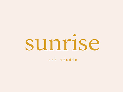 Sunrise Art Studio Branding branding cleverlogo design font icon logo logodesign logomarks minimalism simplicity sun sunrise sunshine symbol typography vector