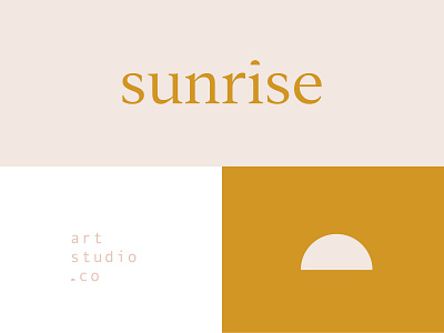 Sunrise Art Studio Branding branding cleverlogo design font icon logo logodesign logomarks minimal minimalism simplicity sun sun icon sunrise sunshine symbol typography vector vector art