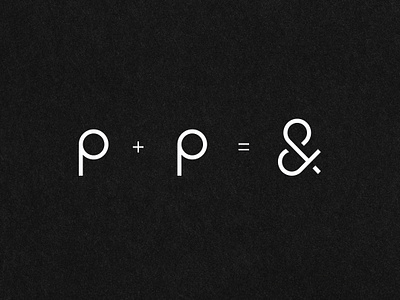 pen & pad branding ampersand black and white branding design font logo logodesign pen simplicity typography