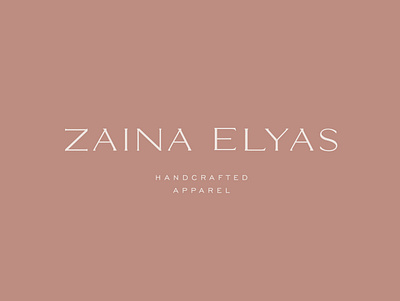 zaina elyas logo design (custom typography) abayas apparel branding apparel logo branding design elegant fashion fashion brand font logo logodesign simplicity typography