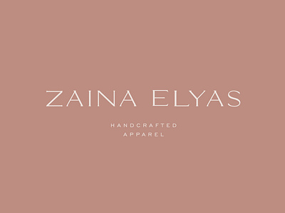 zaina elyas logo design (custom typography)