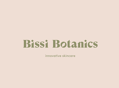 Bissi Botanics Branding botanical branding cbd skincare cleverlogo design font logo logodesign organic simplicity skincare skincare branding skincare logo typography