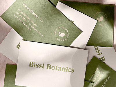 Bissi Botanics Business Card Design