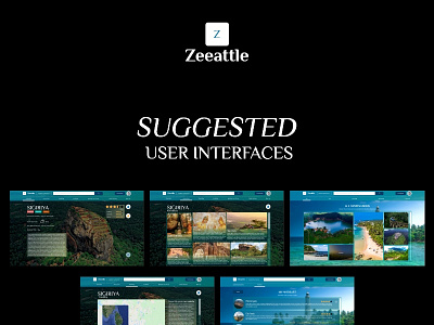 Zeeattle - UIs design travel typography ui user interface user interface design userinterface website