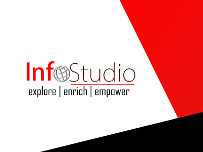 InfoStudio cover branding design icon logo typography