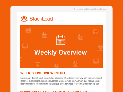 StackLead Weekly Overview build css email email marketing html icon linkedin responsive weekly
