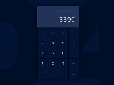 Calculator UI 004 calculator daily daily ui minimal ui