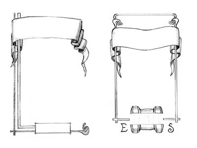 "Perfect Man" border sketches