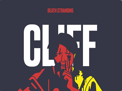 Cliff — Death Stranding cliff cliffs death stranding design exampllee flat illustration kojima