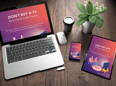 Television marketing design campaign app branding design illustration illustrator vector web